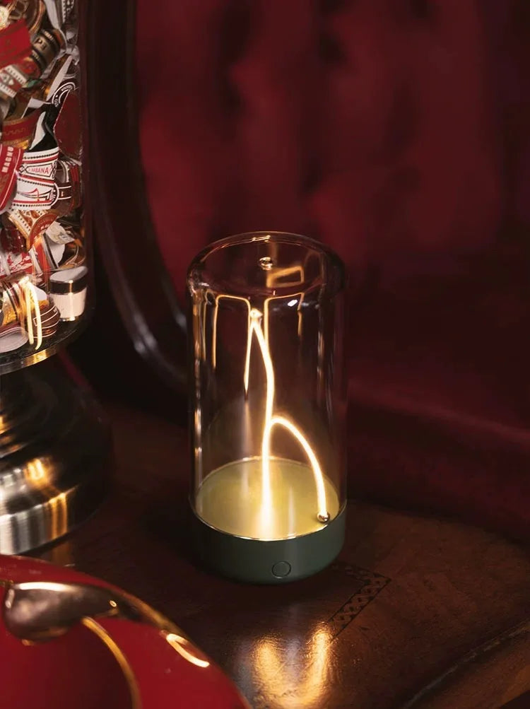 Portable Quantum Wire Ambient Magnetic Light - Rechargeable USB Night Light 💡✨
