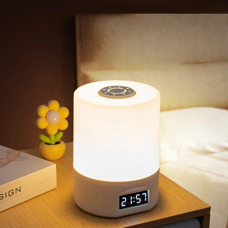 LED Night Light Clock - Touch Dimmable Bedside Desk Lamp for Kids & Adults 🕰️✨