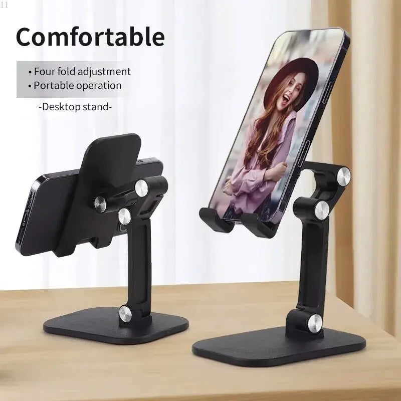 Desktop Phone Holder - Adjustable, Foldable Stand for Phones & Tablets 📱✨