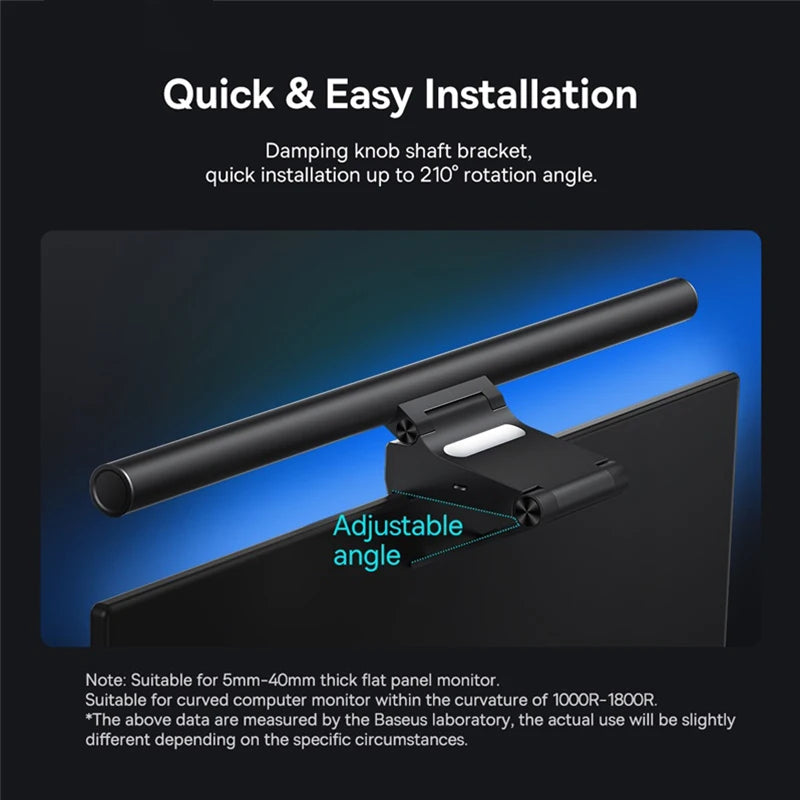 Baseus Screen Light Desk Lamp - USB Adjustable Monitor Light for Work & Study 💡✨