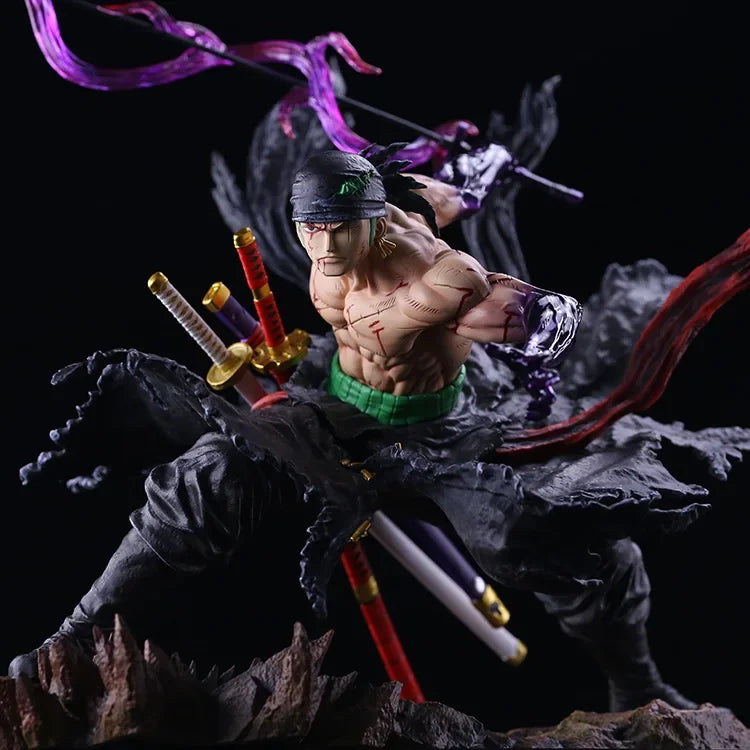 35CM One Piece Anime Roronoa Zoro Figurine Pvc Gk Statue Figurine Model Doll Collection