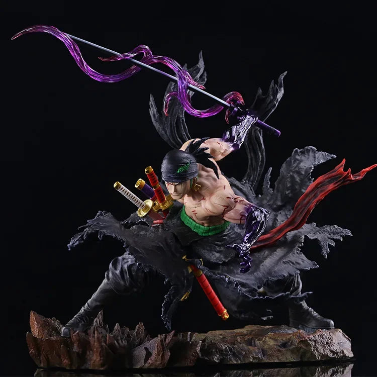 35CM One Piece Anime Roronoa Zoro Figurine Pvc Gk Statue Figurine Model Doll Collection
