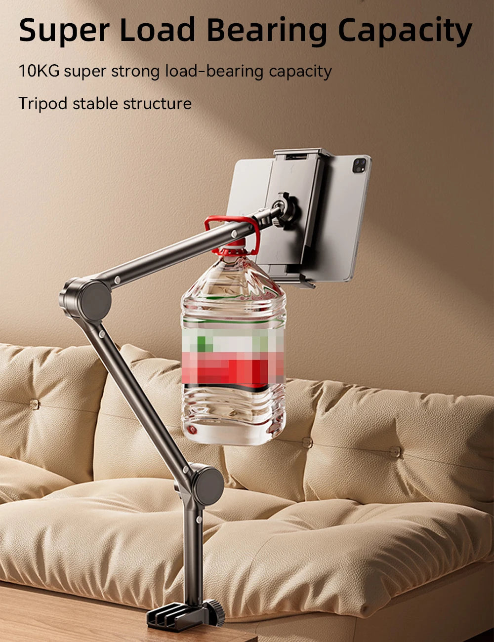 Desktop Mobile Phone & Tablet Holder – Folding Cantilever Bed Clip for Apple, Samsung, iPad 📱📲