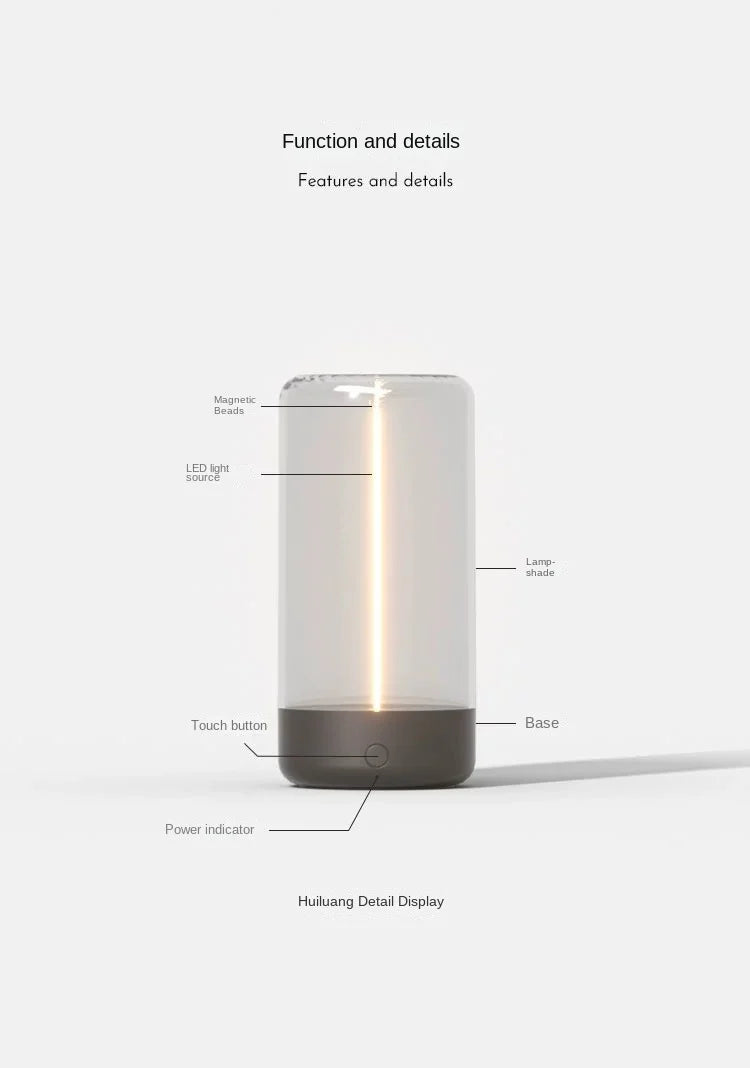 Portable Quantum Wire Ambient Magnetic Light - Rechargeable USB Night Light 💡✨