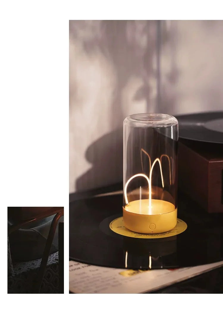 Portable Quantum Wire Ambient Magnetic Light - Rechargeable USB Night Light 💡✨