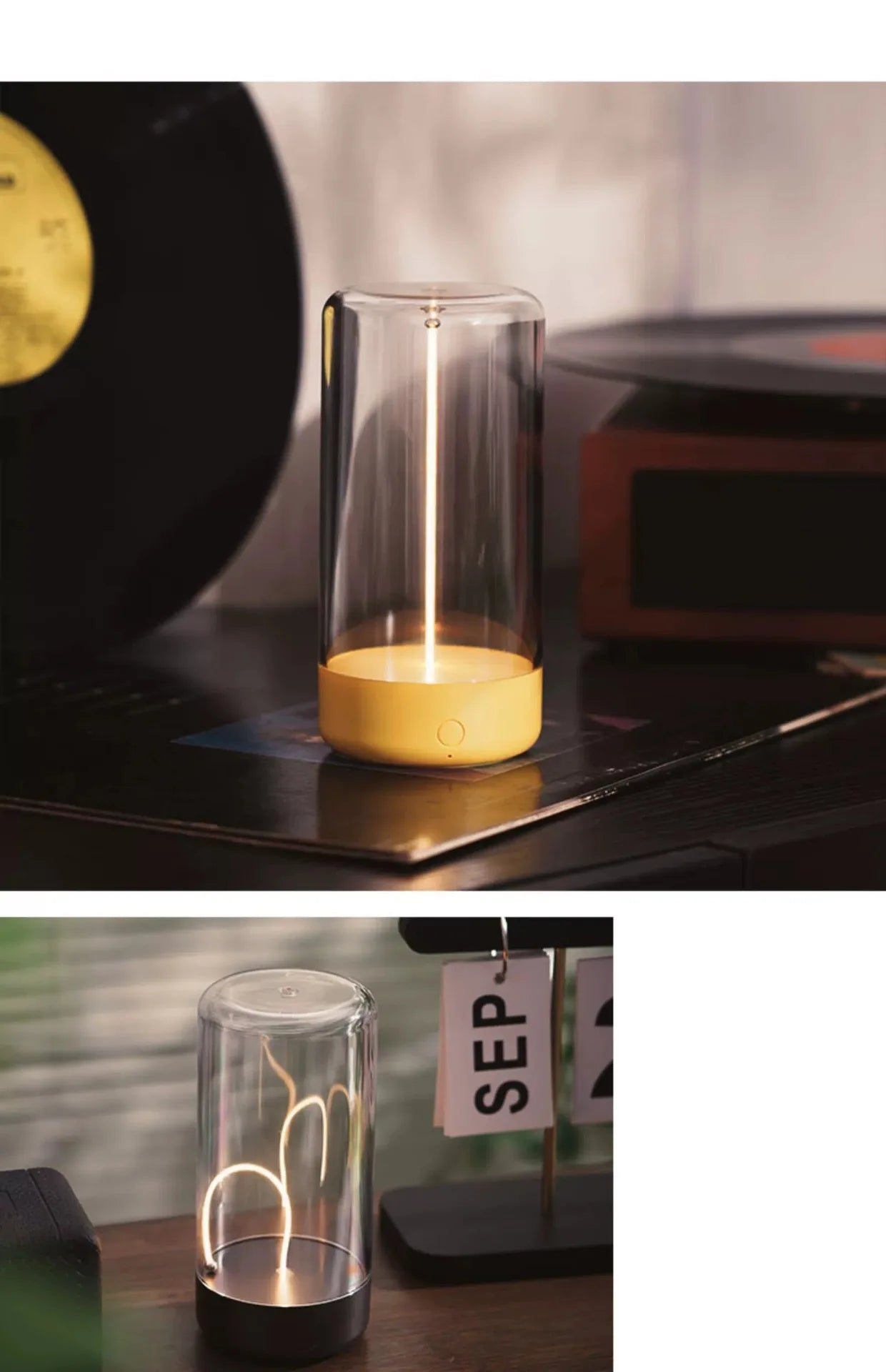 Portable Quantum Wire Ambient Magnetic Light - Rechargeable USB Night Light 💡✨