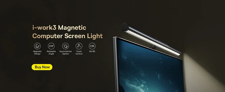 Baseus Screen Light Desk Lamp - USB Adjustable Monitor Light for Work & Study 💡✨