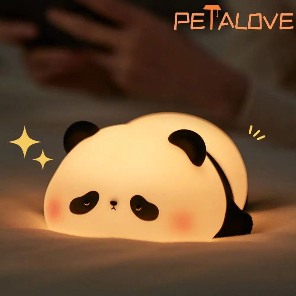 Cute Animal Night Light - Panda, Rabbit, Duck Silicone Lamp for Kids 🌟✨