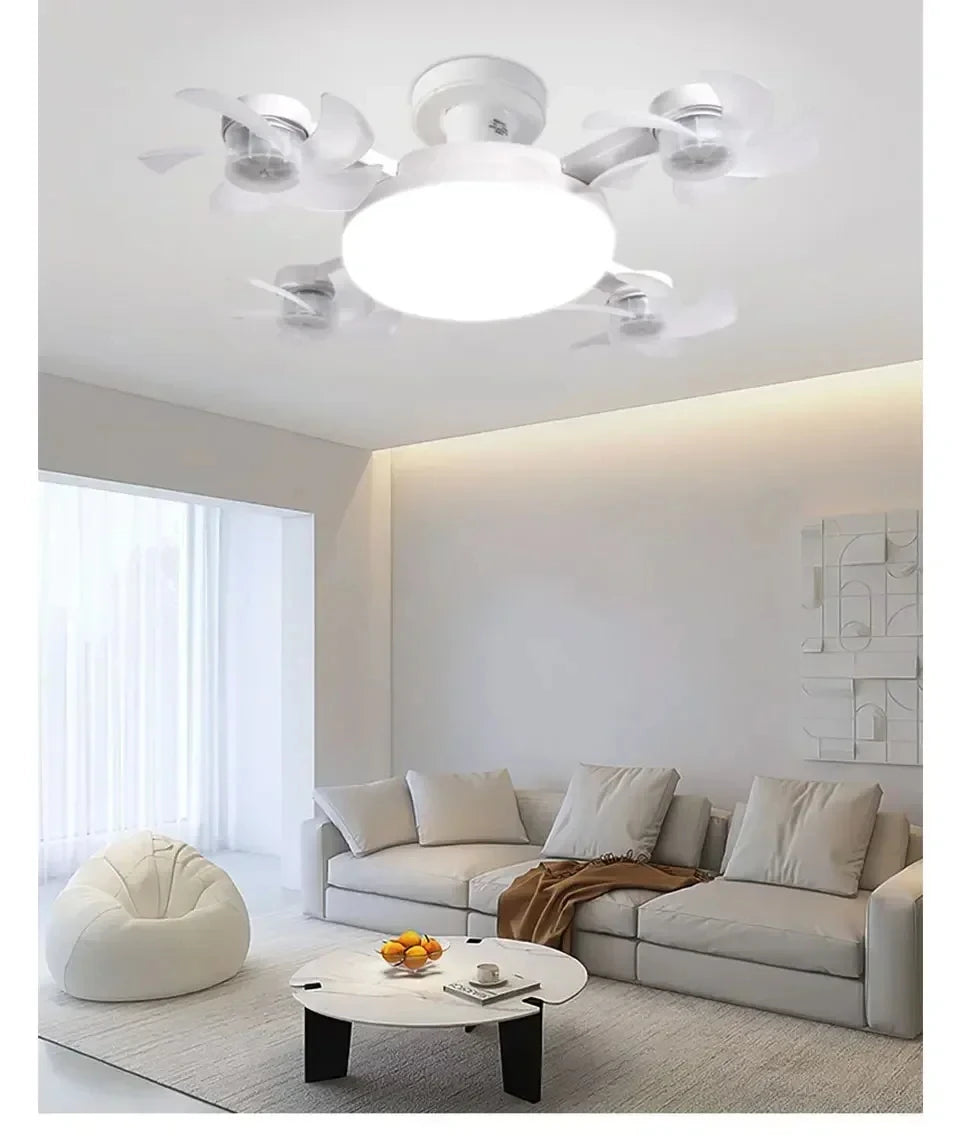 Creative Drone Ceiling Lamp Electric Fan with Light Remote Control E27