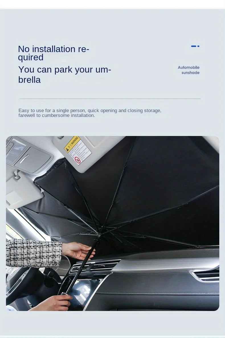 Car Front Windshield Sunshade Umbrella - Summer Sun Protection & Cooling 🚗✨