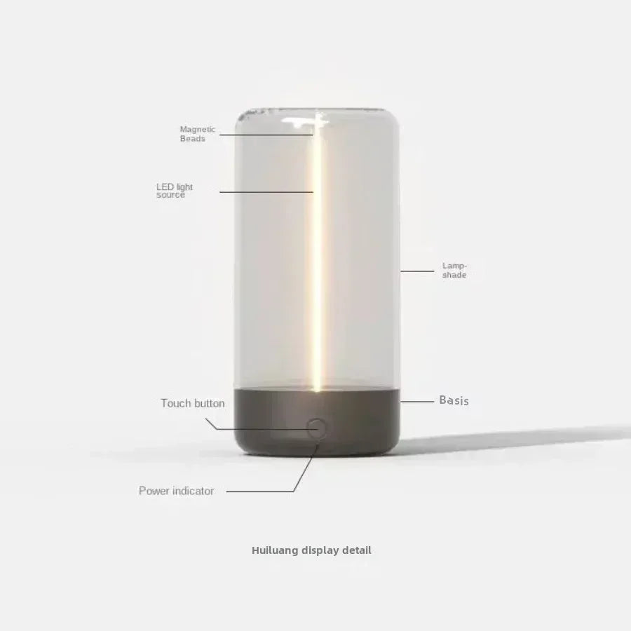 Portable Quantum Wire Ambient Magnetic Light - Rechargeable USB Night Light 💡✨