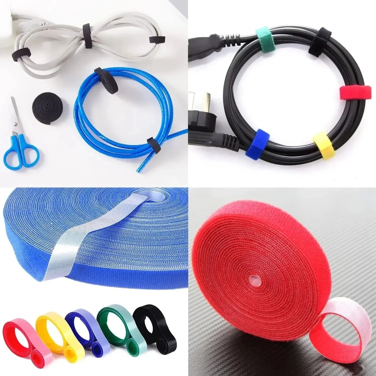 1/5M Cable Organizer Wire Winder Tape – Ultimate Earphone & Mouse Cord Management Ties Protector for iPhone, Xiaomi & Samsung
