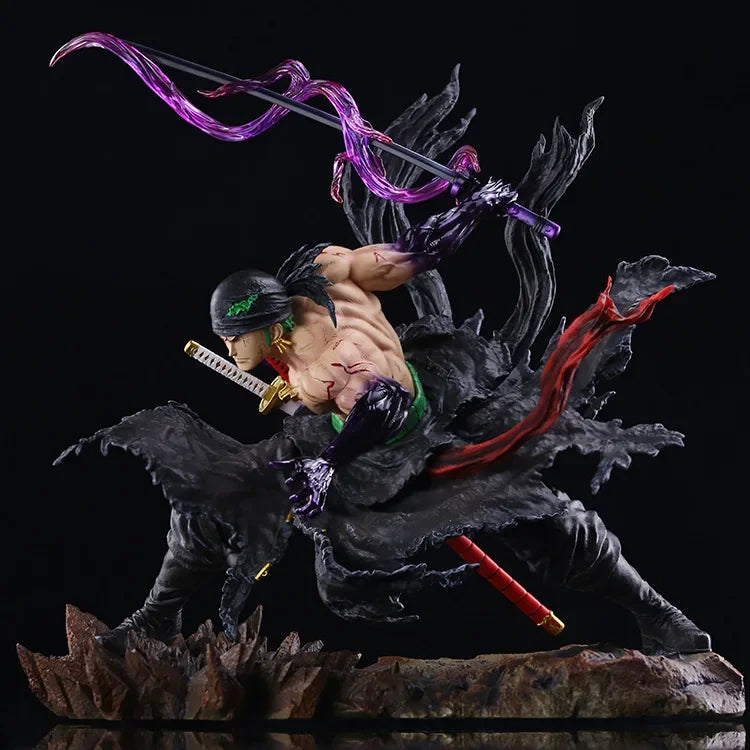 35CM One Piece Anime Roronoa Zoro Figurine Pvc Gk Statue Figurine Model Doll Collection
