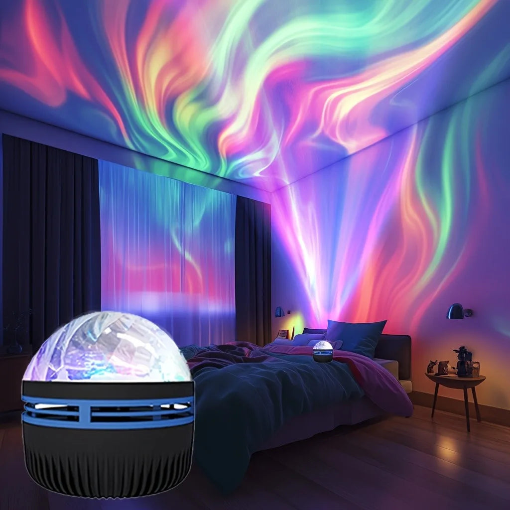 Water Ripple & Dreamy Aurora Projection Light - 7-Color USB Night Light 🌌✨