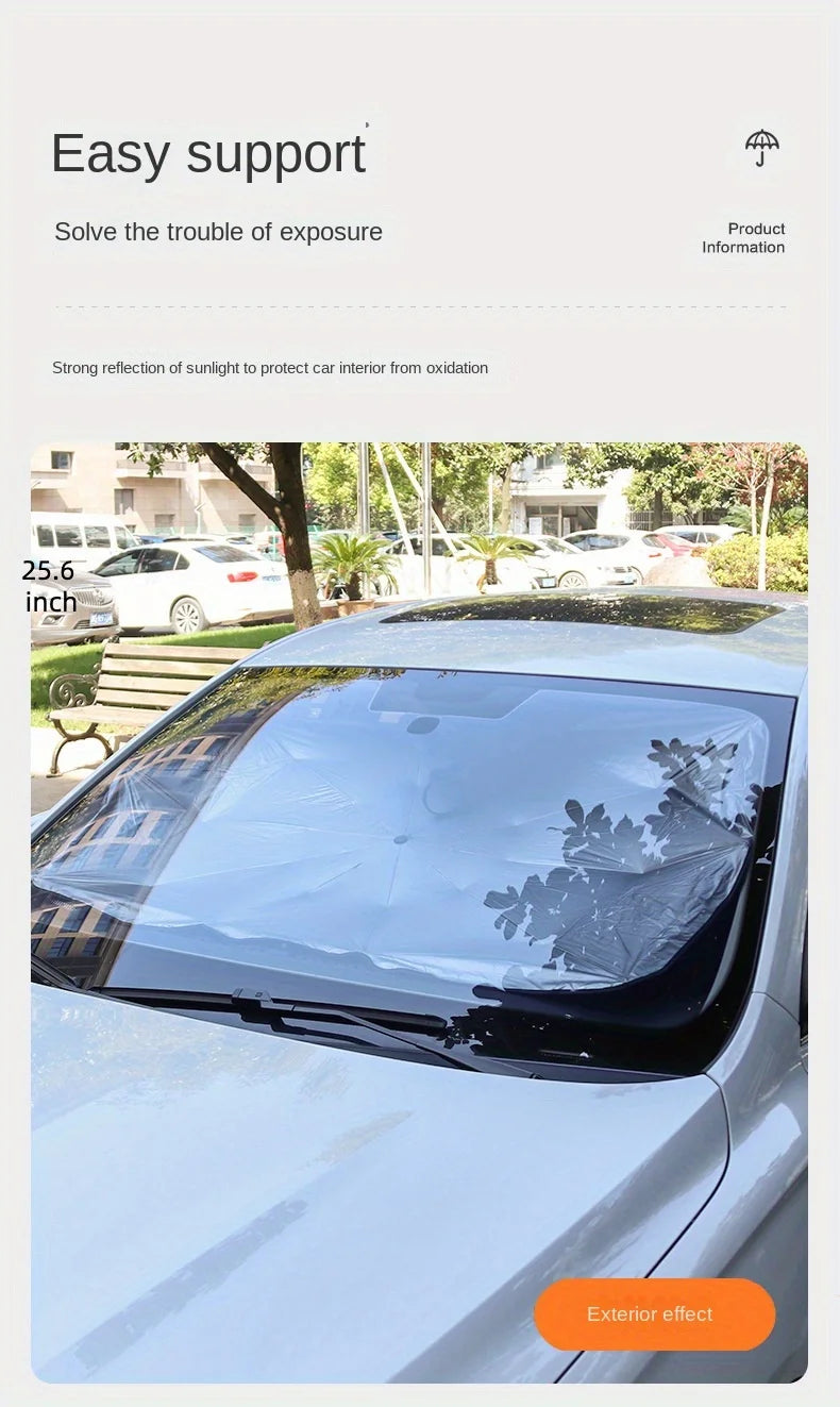 Car Front Windshield Sunshade Umbrella - Summer Sun Protection & Cooling 🚗✨