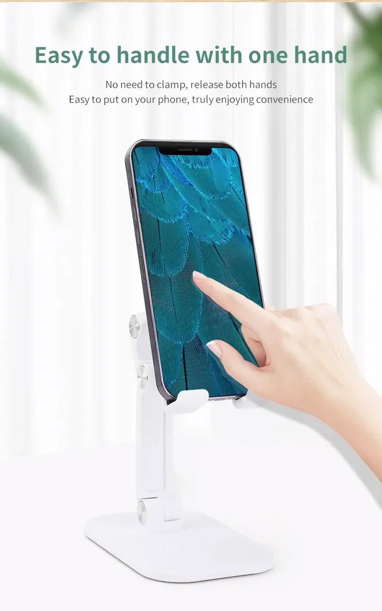Desktop Phone Holder - Adjustable, Foldable Stand for Phones & Tablets 📱✨