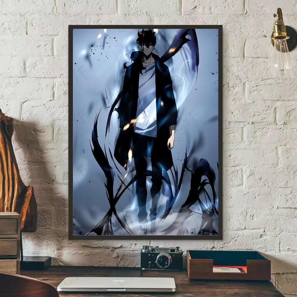 Stunning Solo Leveling Anime Poster HD Art – Waterproof Sticky Wall Décor for Your Living Room