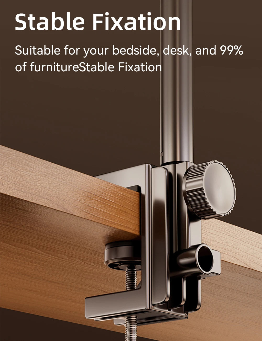 Desktop Mobile Phone & Tablet Holder – Folding Cantilever Bed Clip for Apple, Samsung, iPad 📱📲