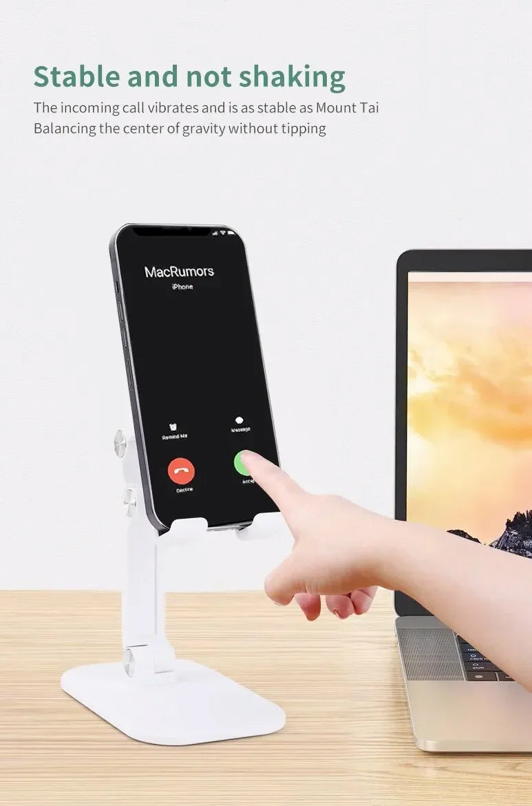 Desktop Phone Holder - Adjustable, Foldable Stand for Phones & Tablets 📱✨