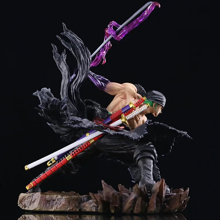 35CM One Piece Anime Roronoa Zoro Figurine Pvc Gk Statue Figurine Model Doll Collection