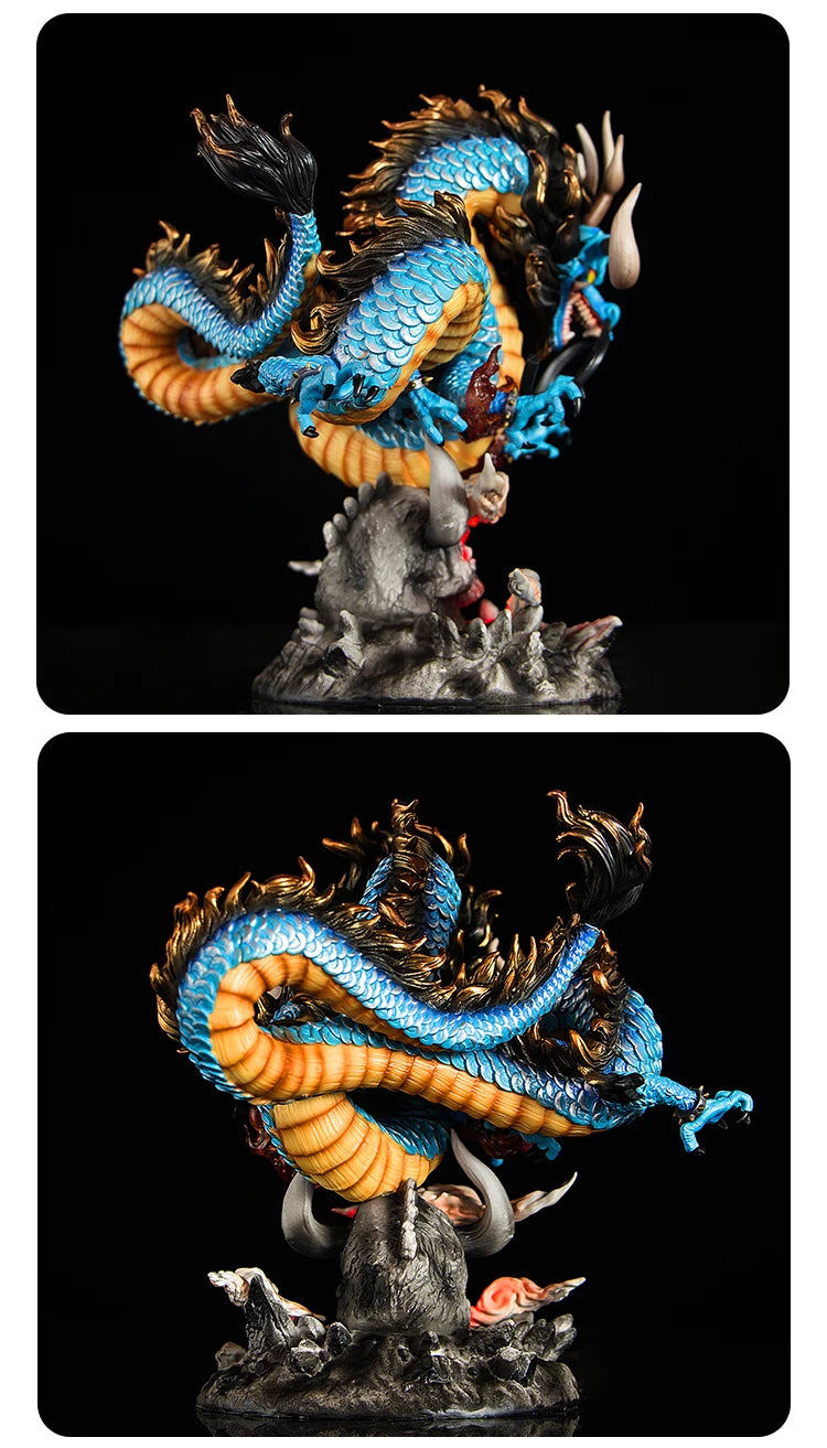 Epic 22cm One Piece Kaido Dragon Form GK Figure – Four Emperors with Lamp, PVC Action Model