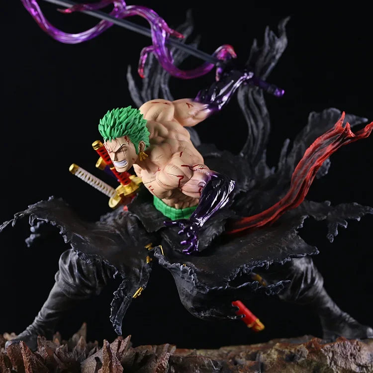 35CM One Piece Anime Roronoa Zoro Figurine Pvc Gk Statue Figurine Model Doll Collection