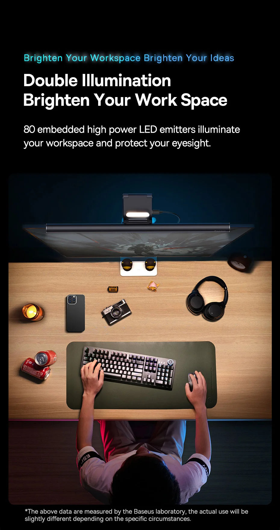 Baseus Screen Light Desk Lamp - USB Adjustable Monitor Light for Work & Study 💡✨