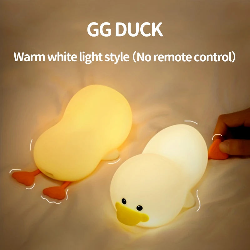 Doudou Duck Night Light – Soft & Adorable Silicone Lamp for Kids & Adults 🦆💡
