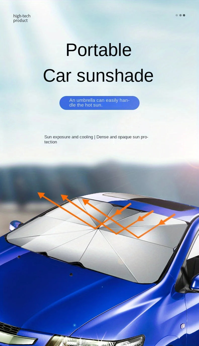 Car Front Windshield Sunshade Umbrella - Summer Sun Protection & Cooling 🚗✨