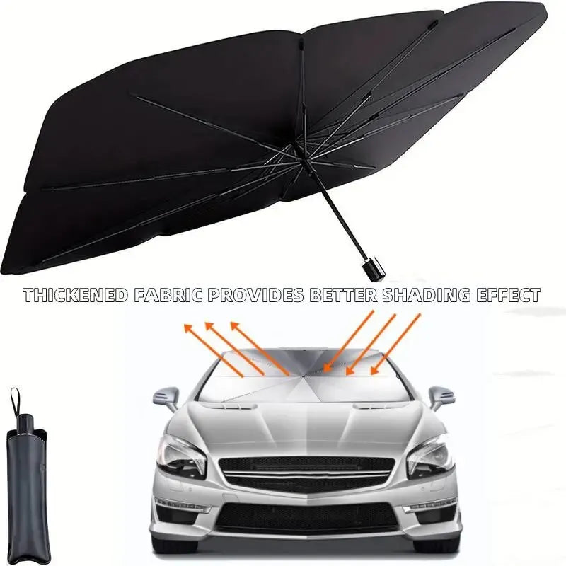 Car Front Windshield Sunshade Umbrella - Summer Sun Protection & Cooling 🚗✨