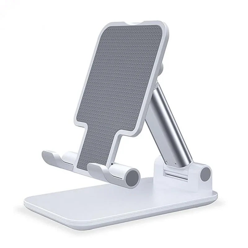 Foldable Metal Desktop Mobile Phone Stand for iPad, iPhone, and Smartphones