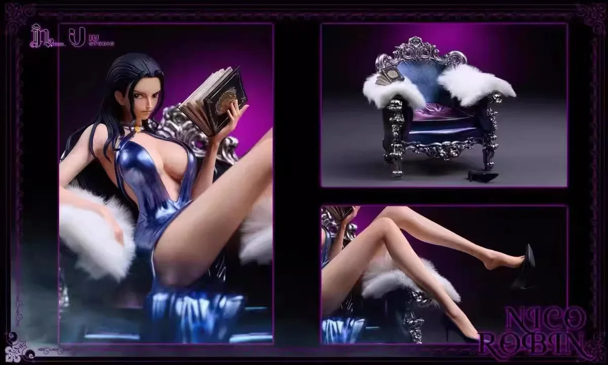 One Piece Nico Robin Suit Mob Series Handmade Anime Statue Model – Perfect Decoration!