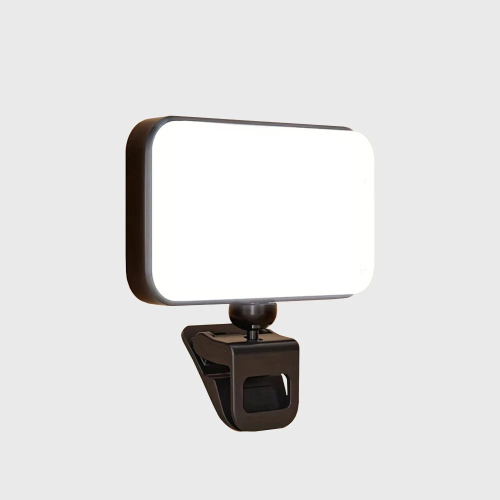Pocket LED Selfie Light - Clip-On Ringlight for iPhone, iPad, & Laptop 💡✨