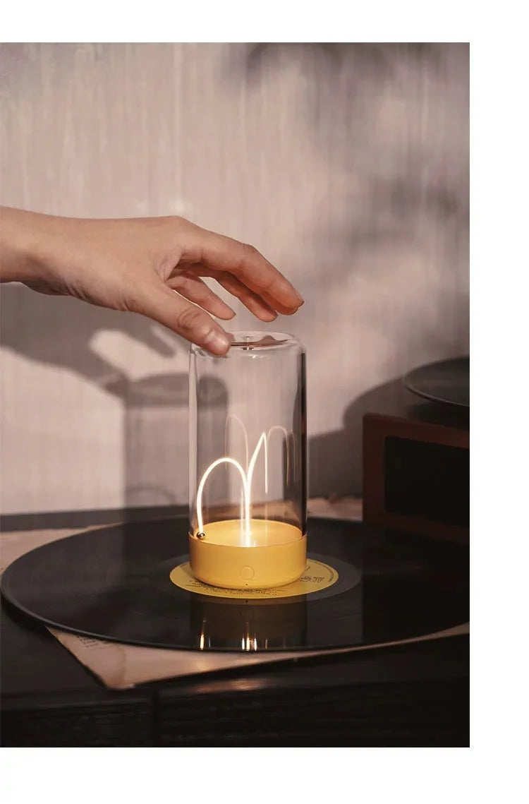 Portable Quantum Wire Ambient Magnetic Light - Rechargeable USB Night Light 💡✨