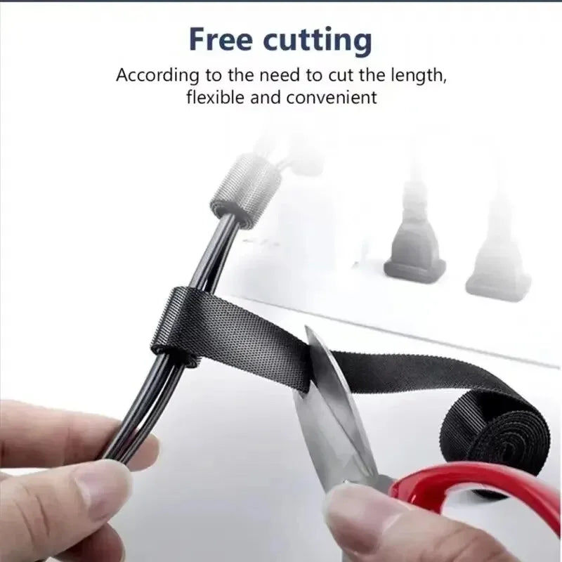 1/5M Cable Organizer Wire Winder Tape – Ultimate Earphone & Mouse Cord Management Ties Protector for iPhone, Xiaomi & Samsung