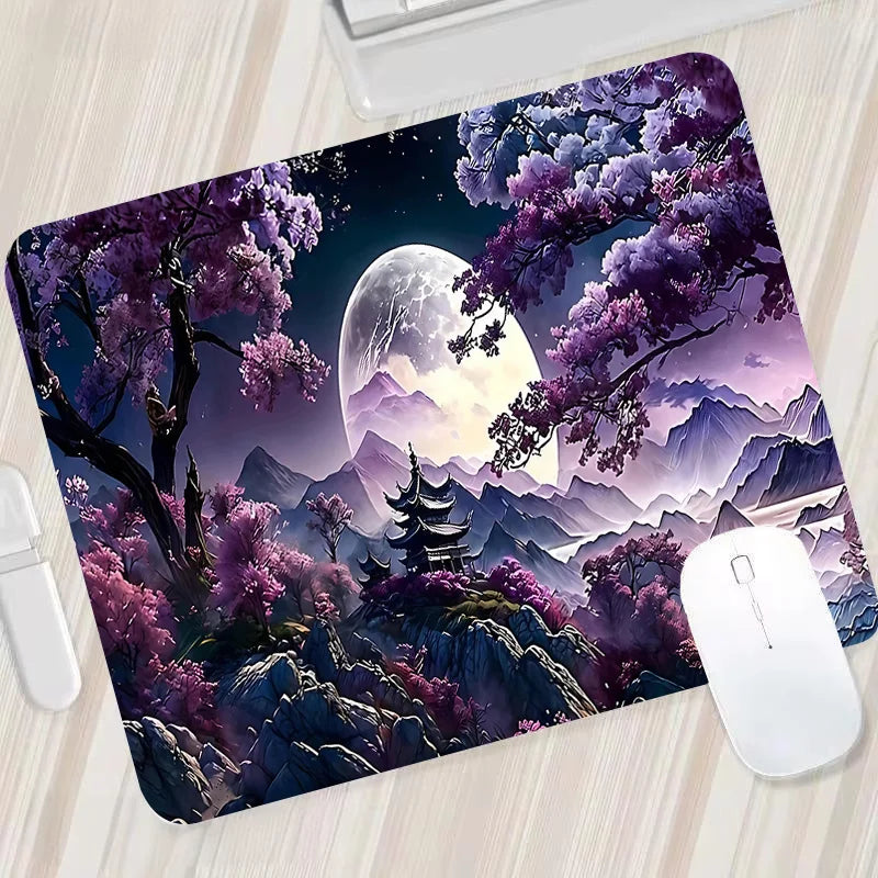 Night Moon Large Cool Mouse Pad – Premium Non-Slip Esports Desk Mat for Laptop & PC Gaming