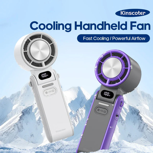 The KINSCOTER Fan That Actually Cools You Down — 100-Level Speed, ICE Mist, Foldable Review