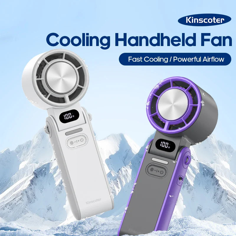 The KINSCOTER Fan That Actually Cools You Down — 100-Level Speed, ICE Mist, Foldable Review