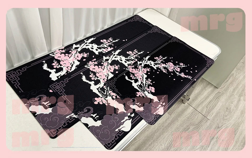 Mouse Pad Japanese Style Larger Mousepad Flower Xxl Gaming Keyboard Computer Desk Mat Accessories Game Mause Ped Office Carpet