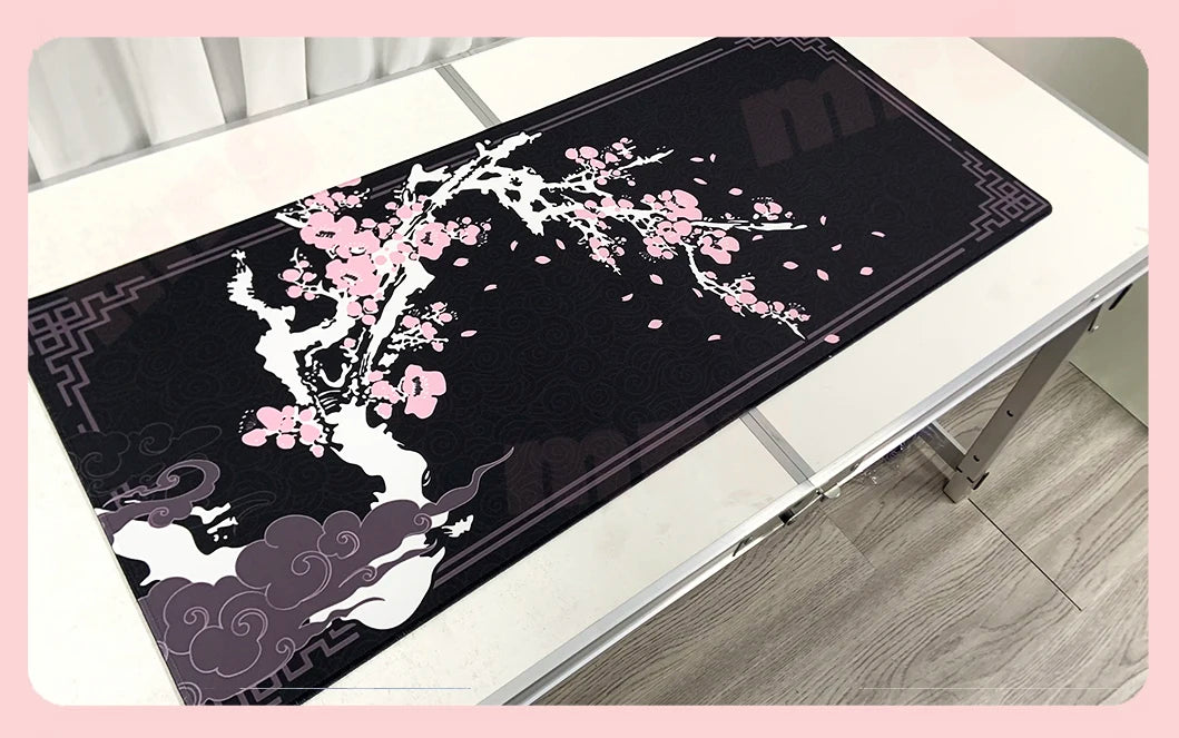 Mouse Pad Japanese Style Larger Mousepad Flower Xxl Gaming Keyboard Computer Desk Mat Accessories Game Mause Ped Office Carpet