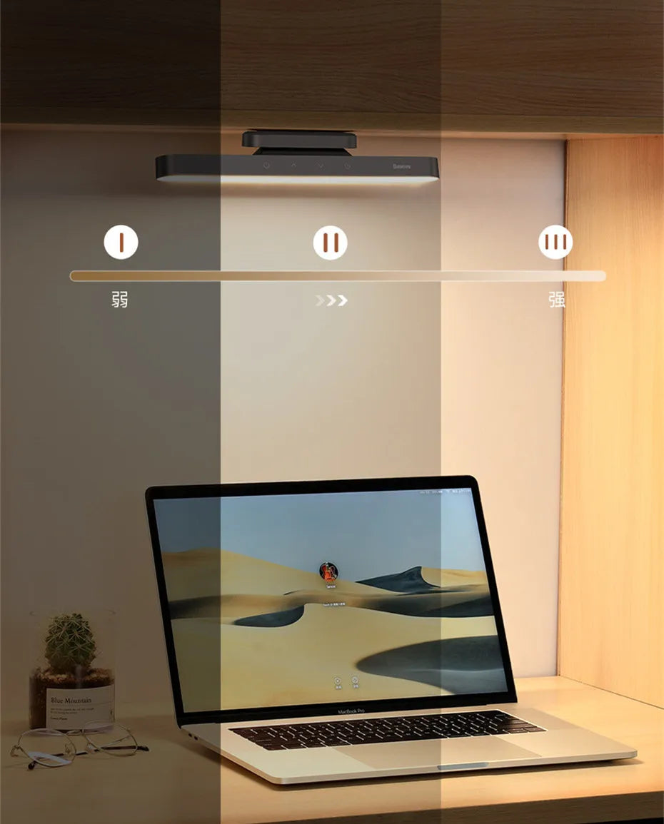 Baseus Magnetic LED Night Light - Stepless Dimming Table Lamp 💡✨