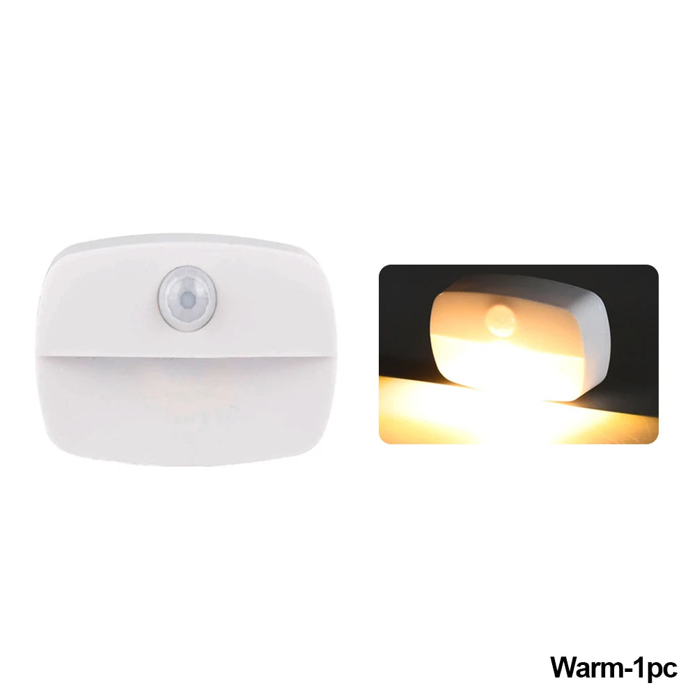Motion Sensor LED Night Light - Auto ON/OFF Wireless Lamp for Home Lighting 🚶✨