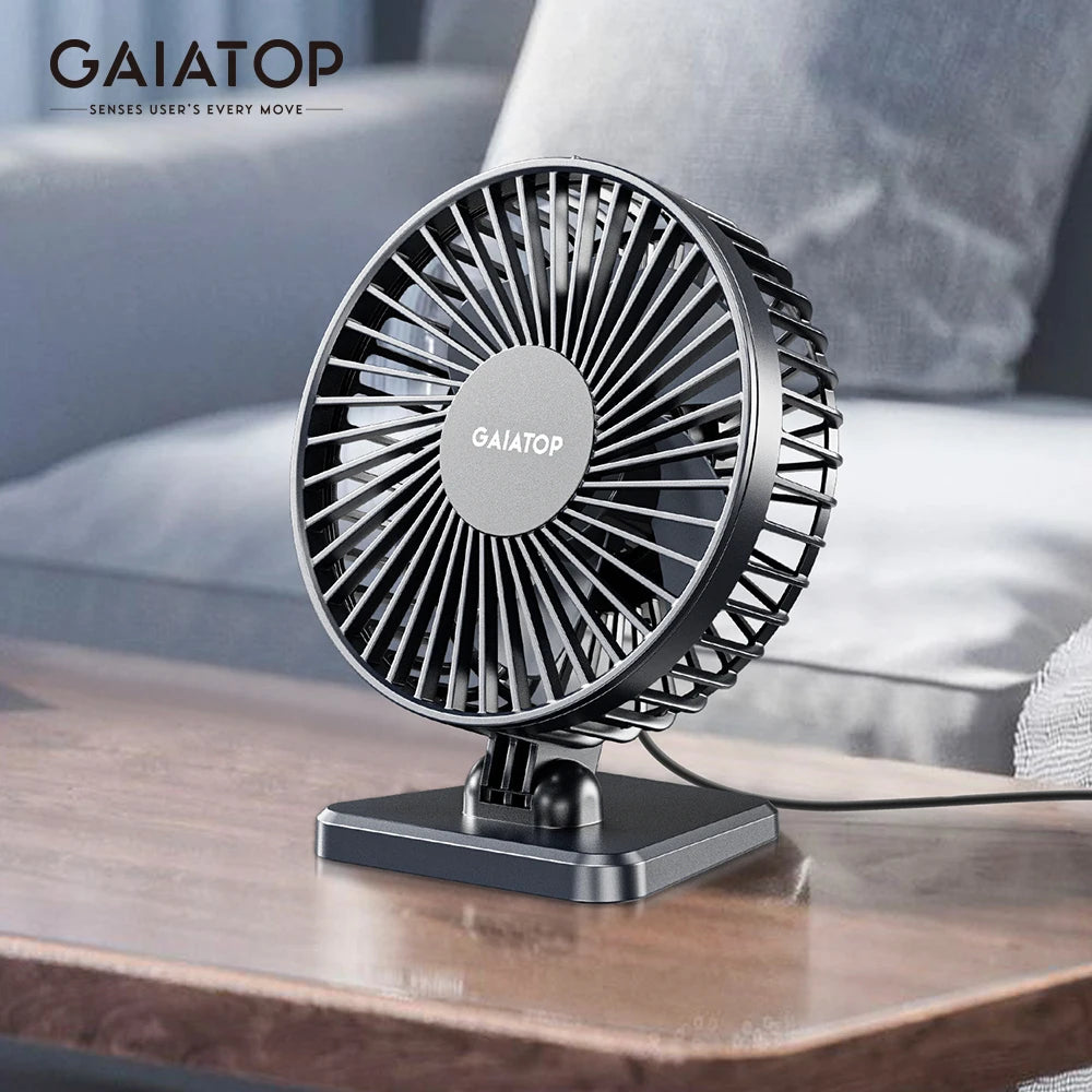 GAIATOP Mini USB Desktop Fan - Portable Cooling for Home & Office 🌬️✨