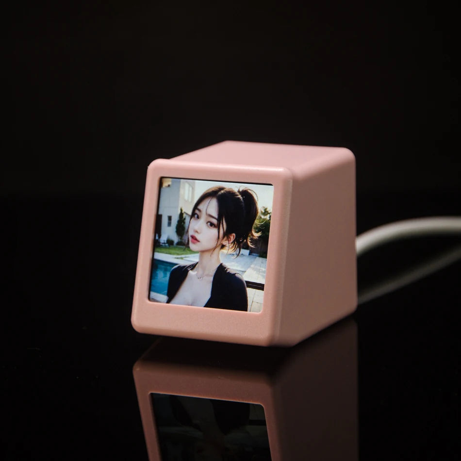 GeekMagic Ultra Smart WiFi Weather Station Bed Clock with Photo Album Gif Animation Desktop Decoration