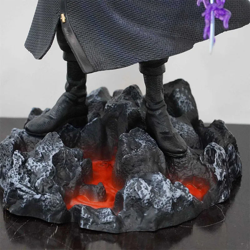 50cm Anime One Piece Carrying Knife Roronoa Zoro 5 Interchangeable Heads Statue Model Figure Collectible Ornament Toys Gift