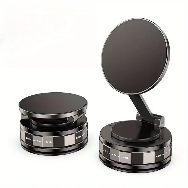 Lightweight Magnetic Car Phone Stand - Vacuum Suction Rotating Holder 📱✨