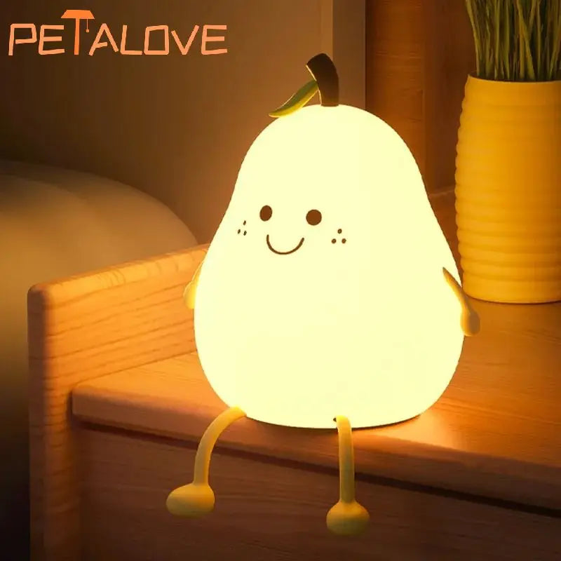Cute Animal Night Light - Panda, Rabbit, Duck Silicone Lamp for Kids 🌟✨