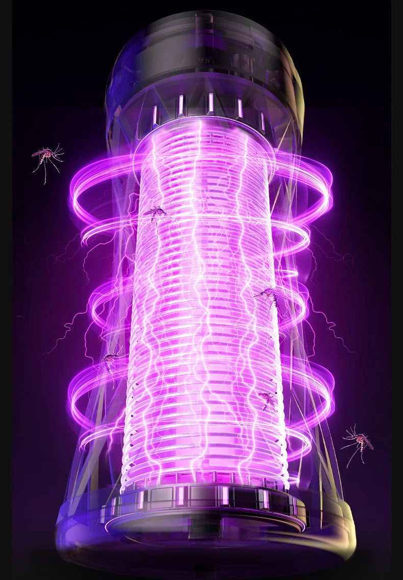 Electric Shock Mosquito Killer Lamp Outdoor Atmosphere Light Mosquito Repellent Safe Efficient Home Mosquito Zapper Household