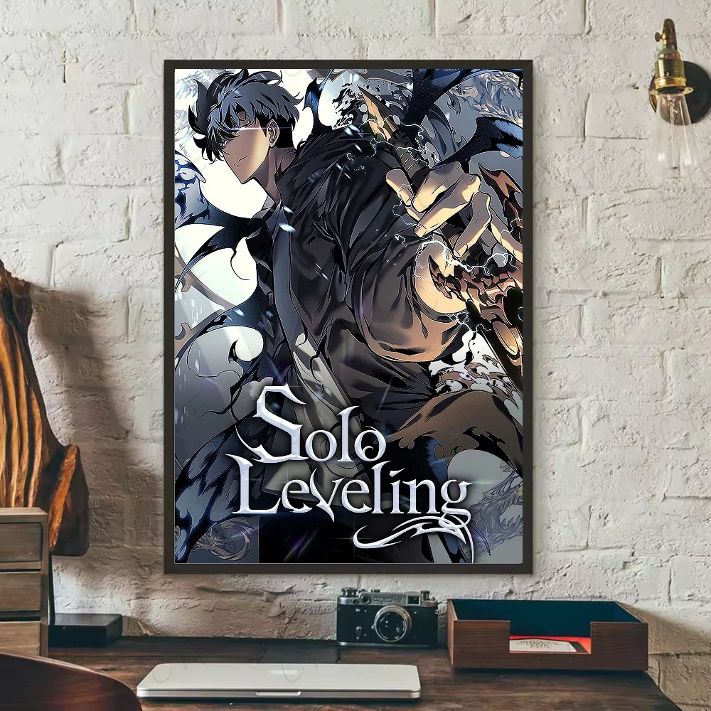 Stunning Solo Leveling Anime Poster HD Art – Waterproof Sticky Wall Décor for Your Living Room