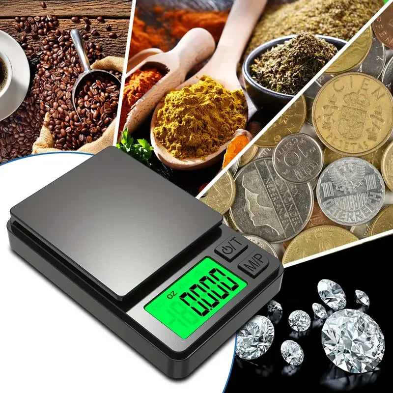 Precision Pocket Scale 1000g x 0.1g - Digital Mini Scale for Food, Jewelry & Travel ⚖️✨
